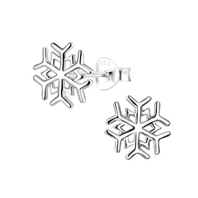 Schneeflocken Ohrringe 925 Silber