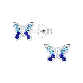 Schmetterling Ohrringe 925 Silber
