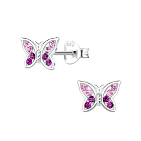 Schmetterling Ohrringe 925 Silber