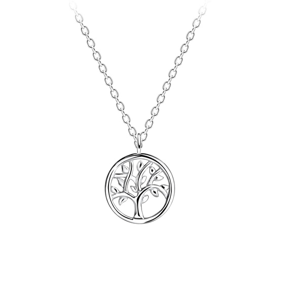 Lebensbaum Halskette 925 Silber