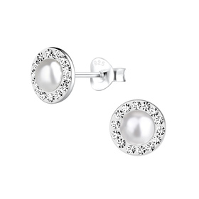 Runde Ohrringe 925 Silber