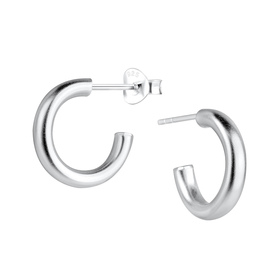 Halbcreolen Ohrringe 925 Silber
