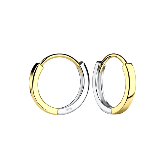 13mm Huggie Ohrringe 925 Silber