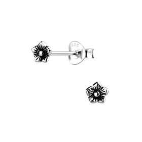 Blumen Ohrringe 925 Silber