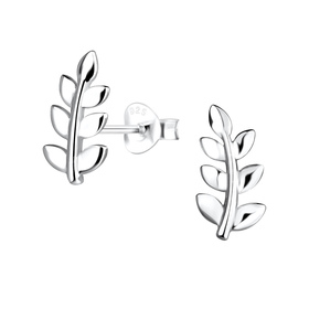 Bl�tter Ohrringe 925 Silber