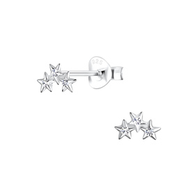 Sternchen Ohrringe 925 Silber