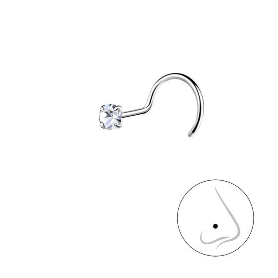 2,5mm Nasenstecker 925 Silber