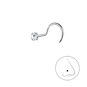 2,5mm Nasenstecker 925 Silber