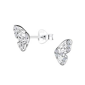 Schmetterling Ohrringe 925 Silber
