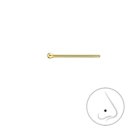 1mm Kugel Nasenstecker 925 Silber