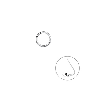 7mm Nasenring Nasenstecker 925 Silber