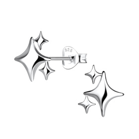 Stern Ohrringe 925 Silber