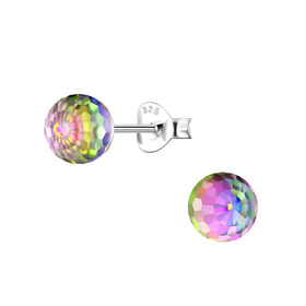 6mm Disco Ball Ohrringe 925 Silber