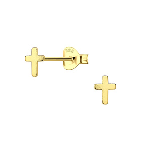 Kreuz Ohrringe 925 Silber