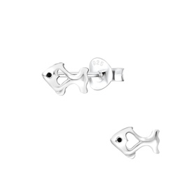 Fisch Ohrringe 925 Silber