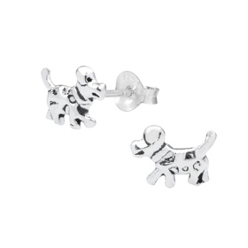 Hunde Ohrringe 925 Silber