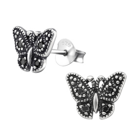 Auf dem Bild zu sehen sind Damen Ohrringe Schmetterling...