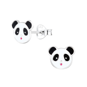 Panda Kinderohrringe 925 Silber