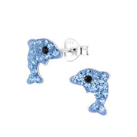 Delfin Kinderohrringe 925 Silber