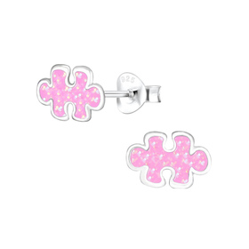 Puzzle Kinderohrringe 925 Silber