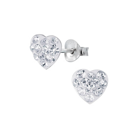 Herz Ohrringe 925 Silber