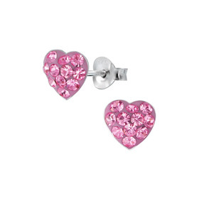 Herz Ohrringe 925 Silber