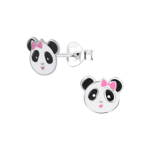 Panda Kinderohrringe 925 Silber