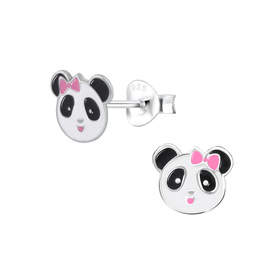 Panda Kinderohrringe 925 Silber