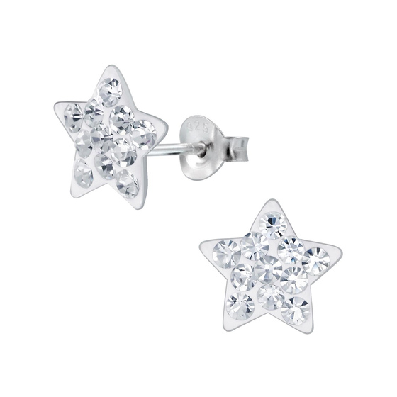 Stern Kinderohrringe 925 Silber