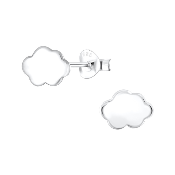 Wolken Kinderohrringe 925 Silber