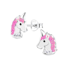 Einhorn Kinderohrringe 925 Silber