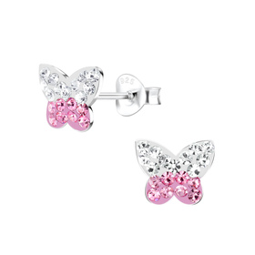Schmetterling Ohrringe 925 Silber