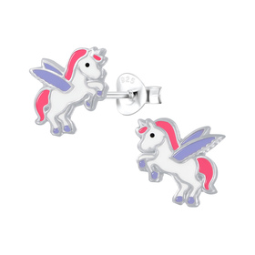 Einhorn Kinderohrringe 925 Silber