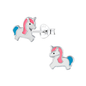 Einhorn Kinderohrringe 925 Silber
