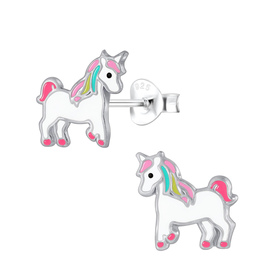 Einhorn Kinderohrringe 925 Silber