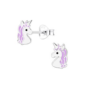 Einhorn Kinderohrringe 925 Silber