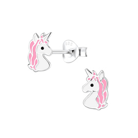 Einhorn Kinderohrringe 925 Silber