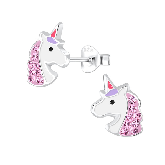 Einhorn Kinderohrringe 925 Silber