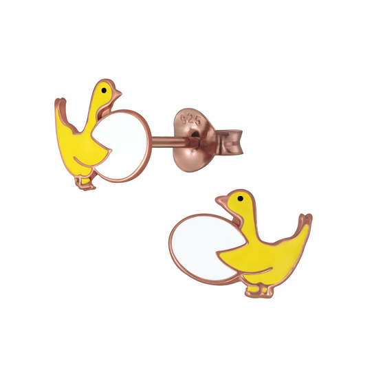 G�nse Kinderohrringe 925 Silber