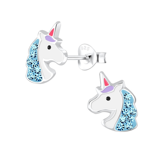 Einhorn Kinderohrringe 925 Silber