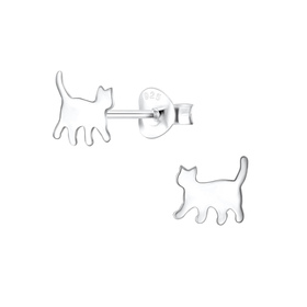 Katzen Kinderohrringe 925 Silber