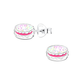 Macaron Kinderohrringe 925 Silber