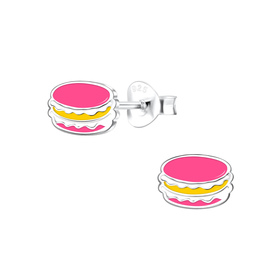 Macaron Kinderohrringe 925 Silber