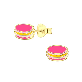 Macaron Kinderohrringe 925 Silber