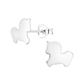 Einhorn Kinderohrringe 925 Silber