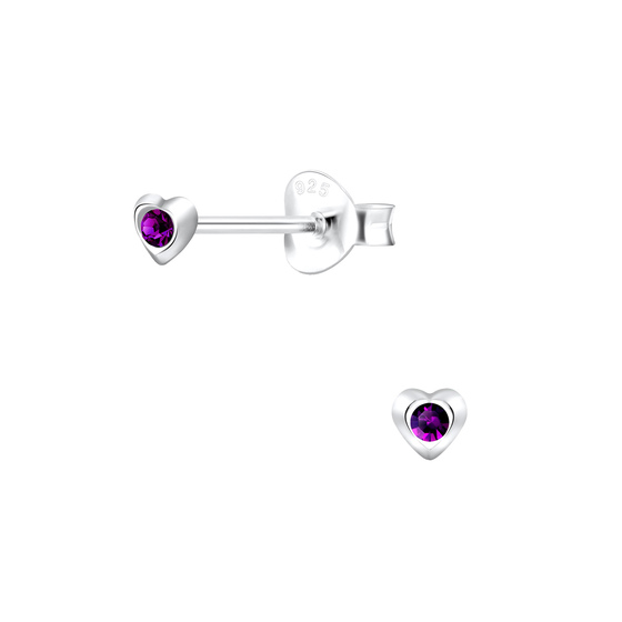 Herz Ohrringe 925 Silber