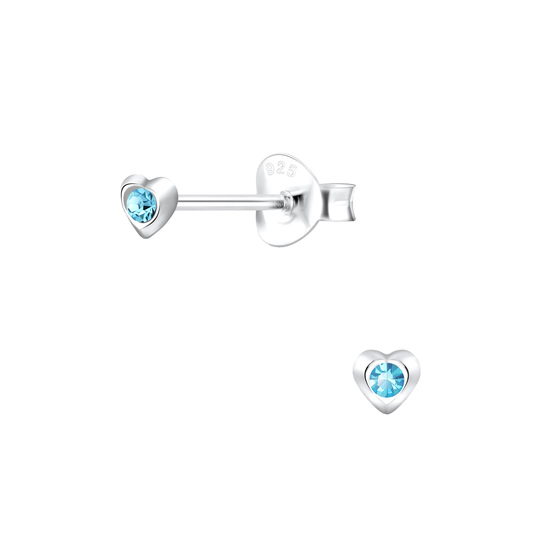 Herz Ohrringe 925 Silber