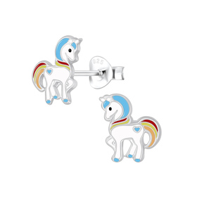 Einhorn Kinderohrringe 925 Silber