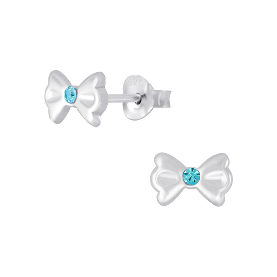 Schleifen Kinderohrringe 925 Silber