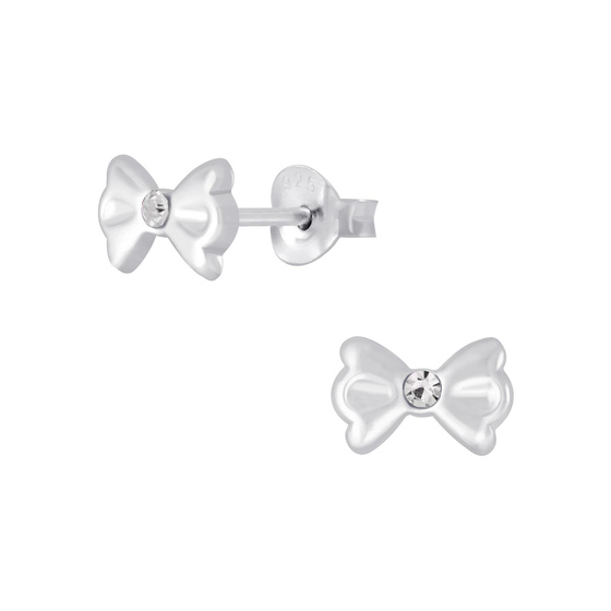 Schleifen Kinderohrringe 925 Silber